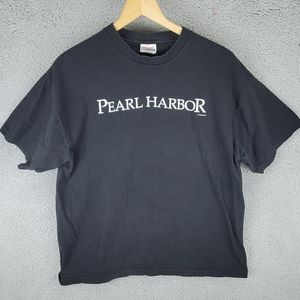 2001 Pearl Harbor Movie Promo Black T-Shirt Mens Adult XL Hanes Heavyweight